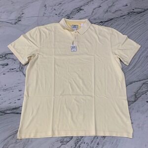JOS. A. Bank 1905 The New Tradition Yellow Polo Shirt Mens‎ 2XL XXL Cotton